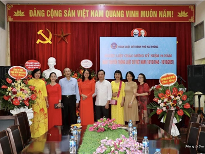 Đoàn Luật Sư Hải Phòng Tổ Chức Lễ Kỷ Niệm 76 Năm Ngày Truyền Thống Luật Sư Việt Nam